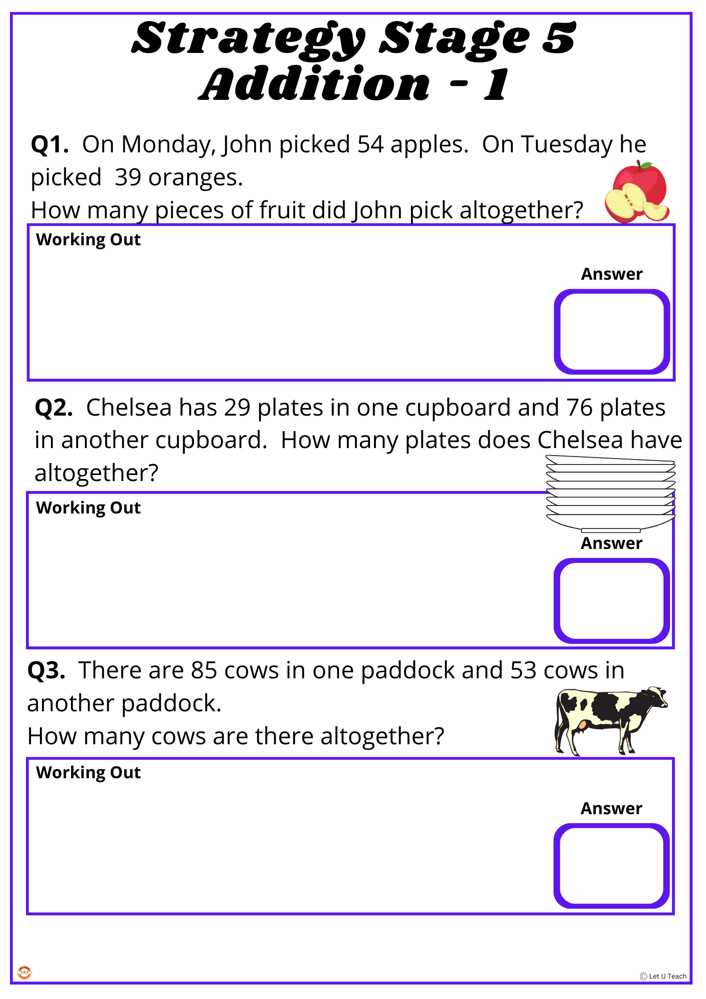 Maths Strategy Testing Pack Stage 5