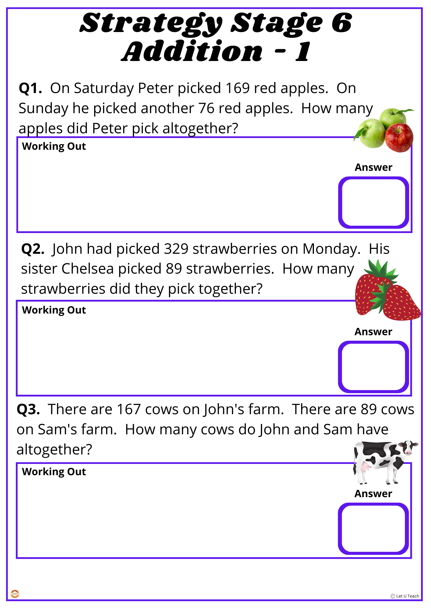 Maths Strategy Testing Pack Stage 6