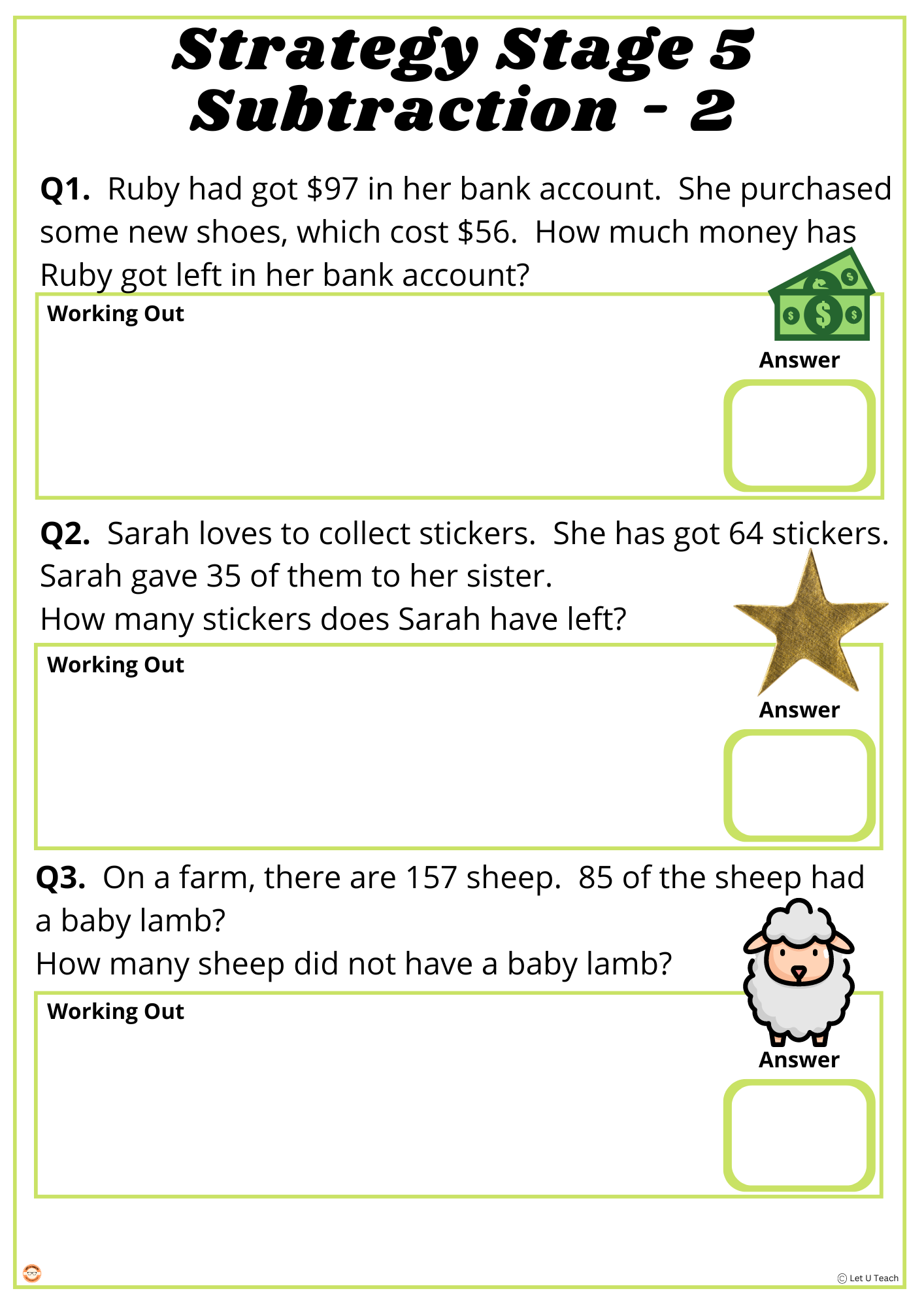 Maths Strategy Testing Pack Stage 5