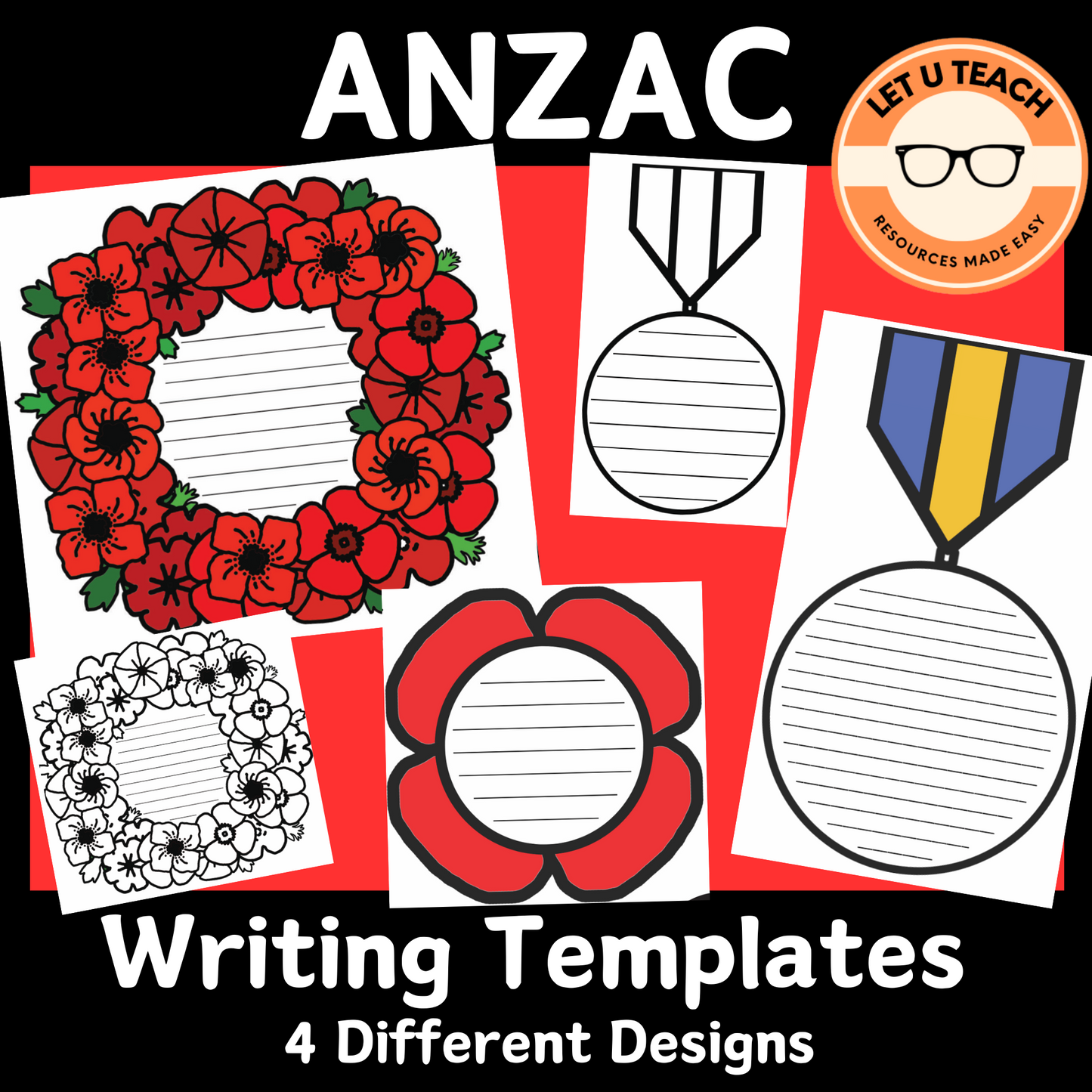 ANZAC Writing Templates