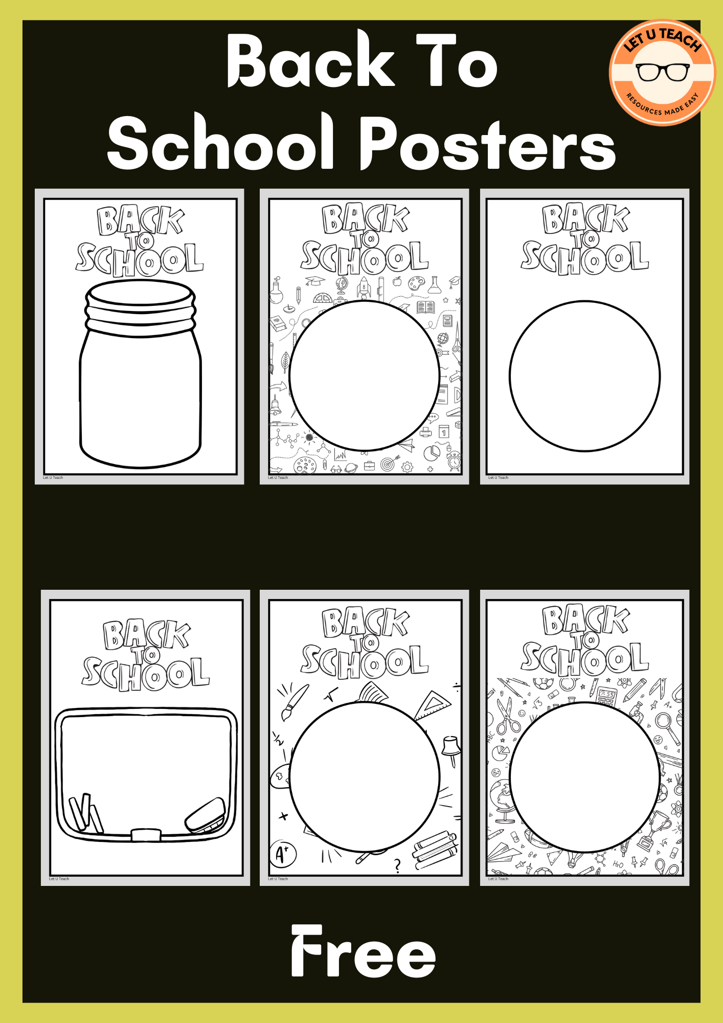 Back To School Posters