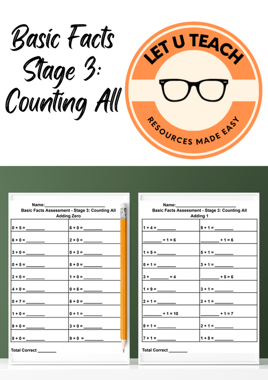 Basic Facts - Stage 3:  Counting All