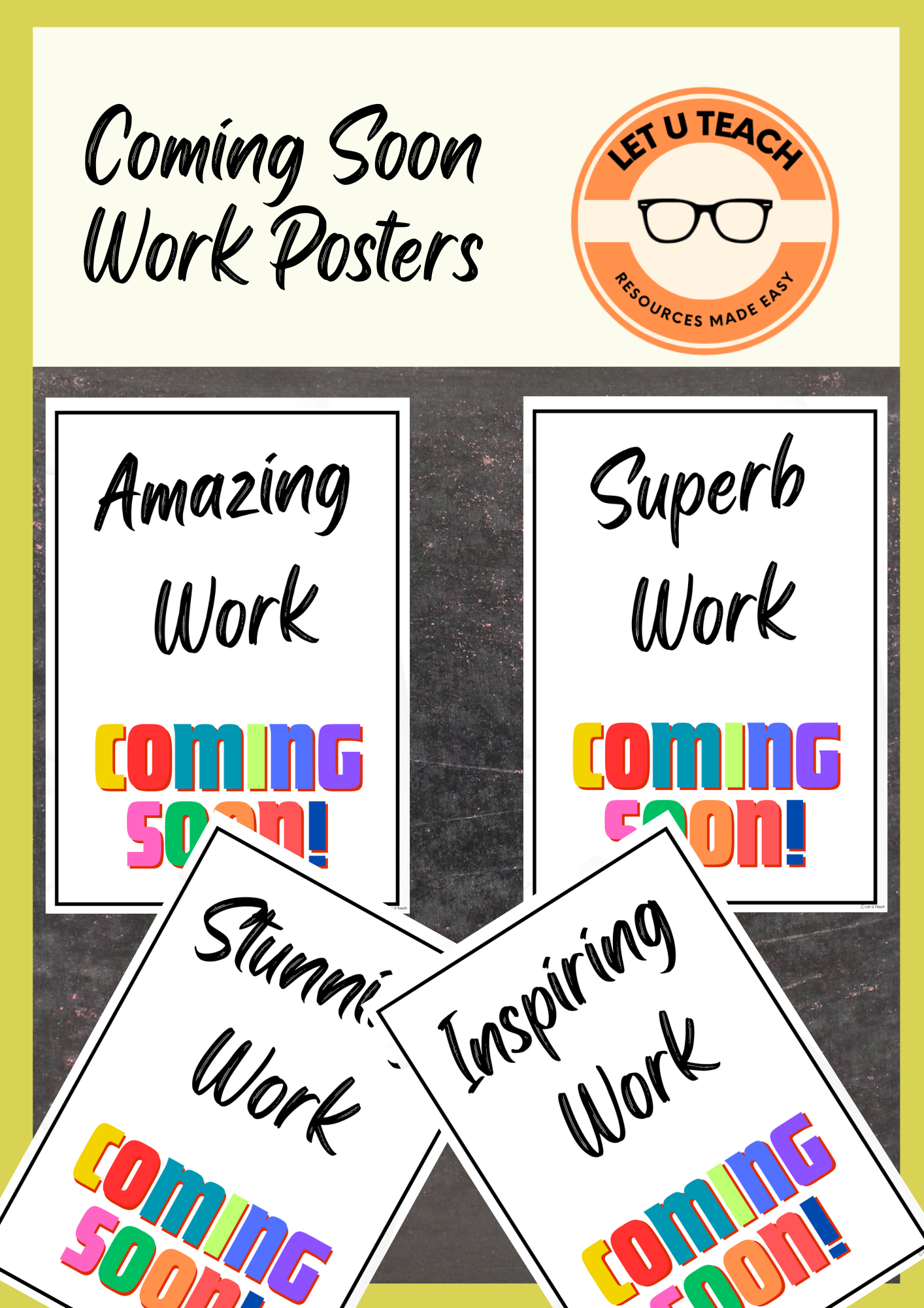 Coming Soon Work Posters