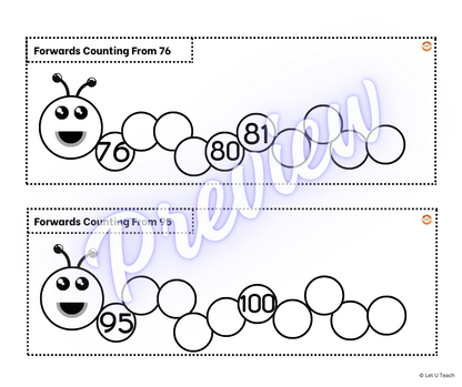 Counting - Forwards, Backwards, Skip Counting - 2s, 5s, 10s