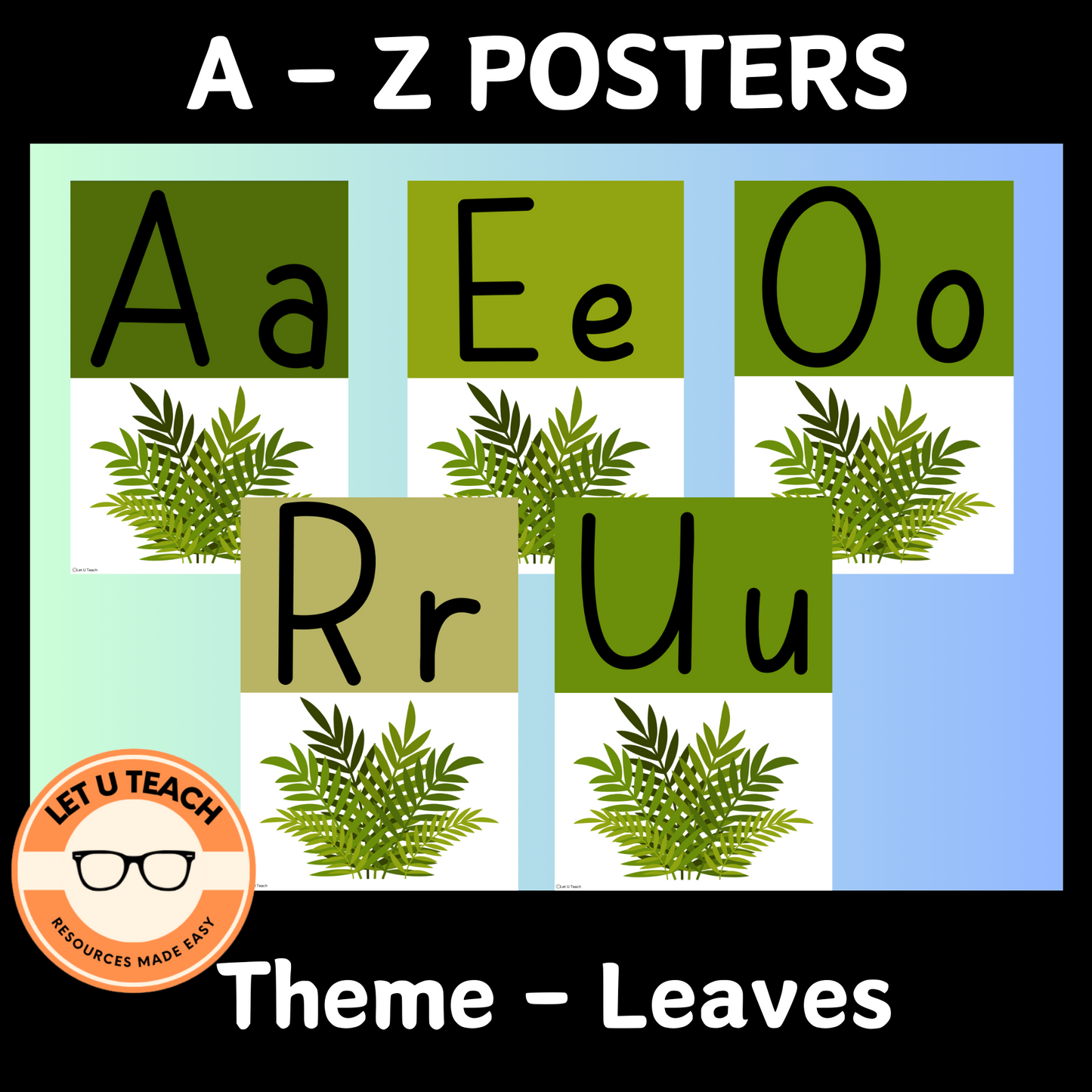 A - Z Leaves Wall Posters