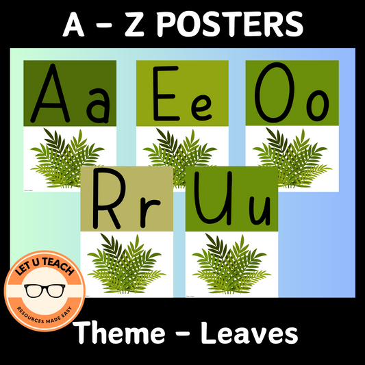 A - Z Leaves Wall Posters