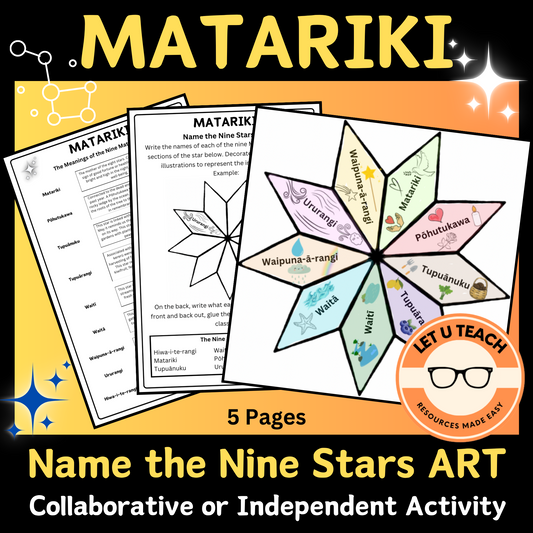 Matariki - Name the Nine Stars Art Activity