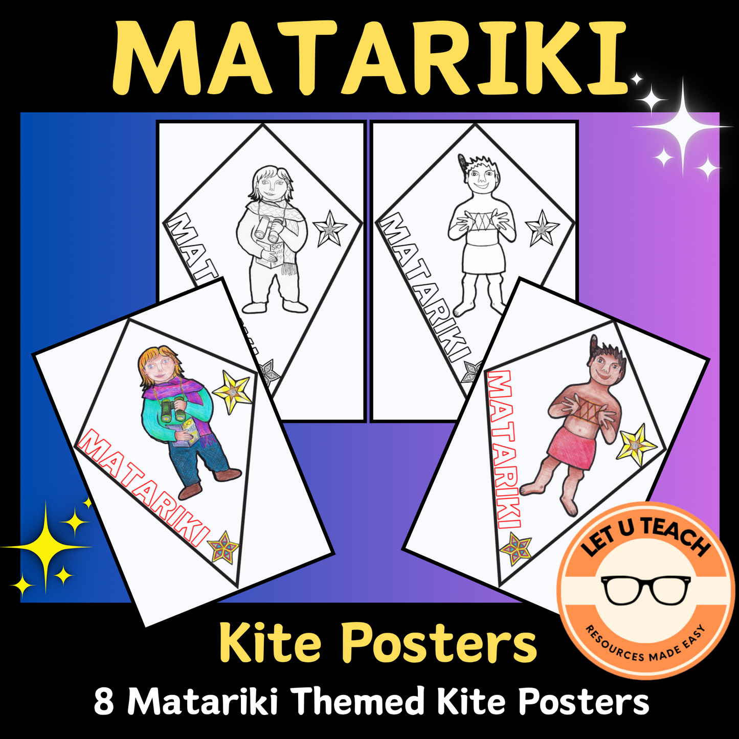 Matariki Kite Posters