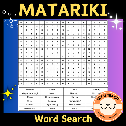 Matariki Word Search