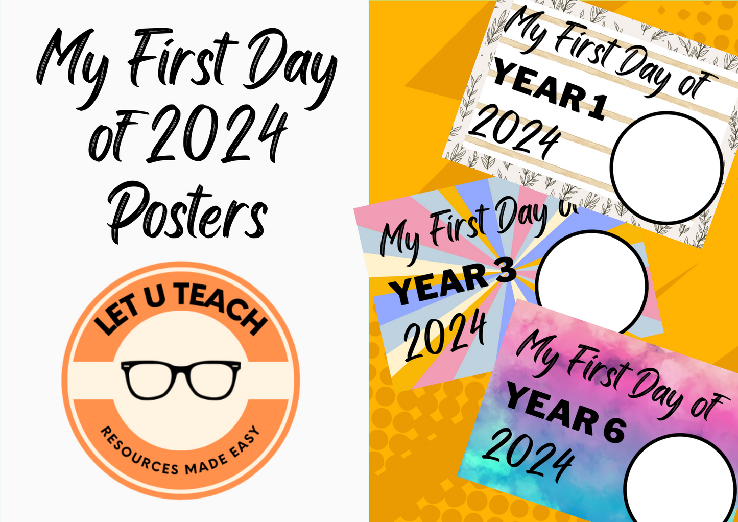 My First Day of 2024 Posters