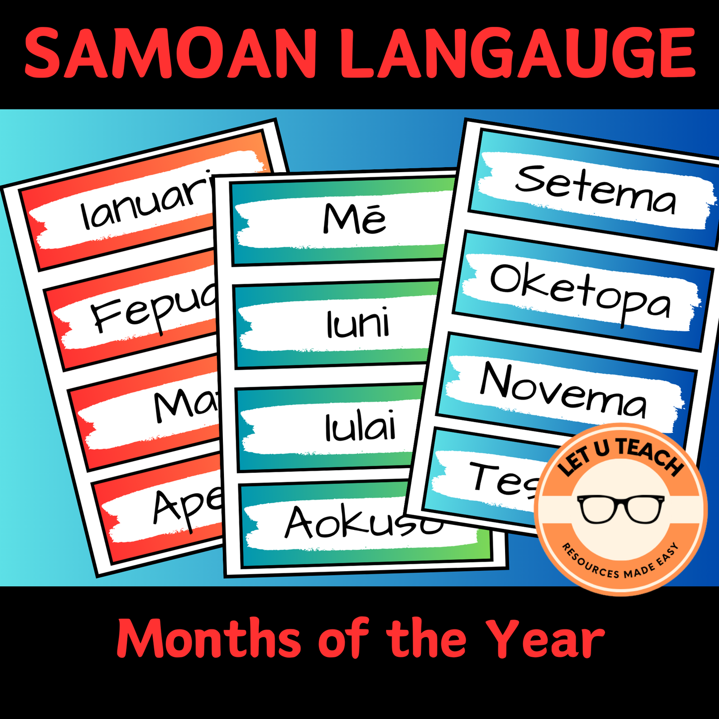 Months of the Year in Samoan