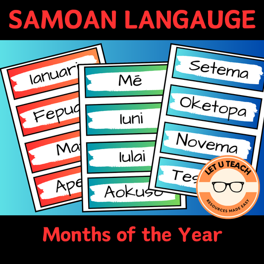 Months of the Year in Samoan