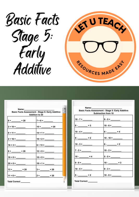 Basic Facts - Stage 5 Early Additive