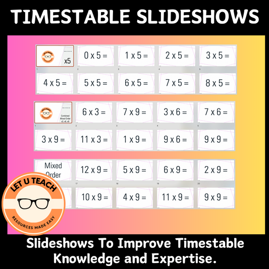 Timestable Slideshows