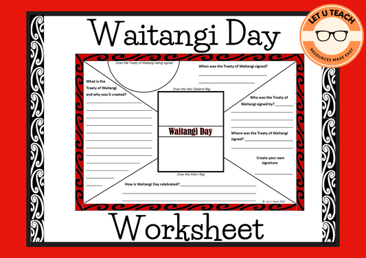 Waitangi Day Worksheet