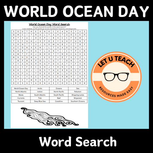 World Ocean Day Word Search